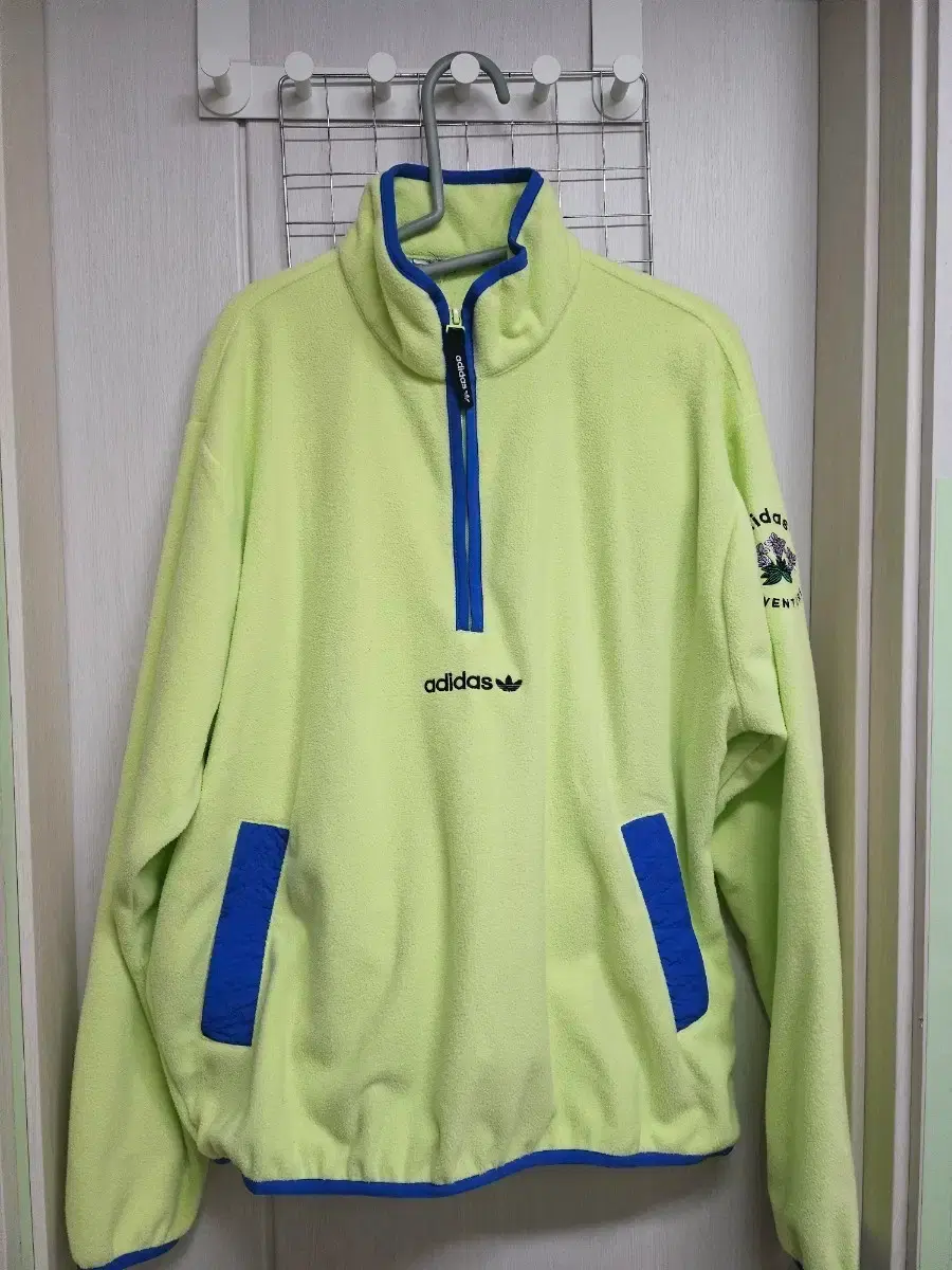 Adidas Fleece Half-Zip Lime
