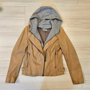 라이더 자켓 후드 부착