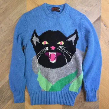 STIRLING COOPER JAS 고양이 디자인 니트 스웨터 y42