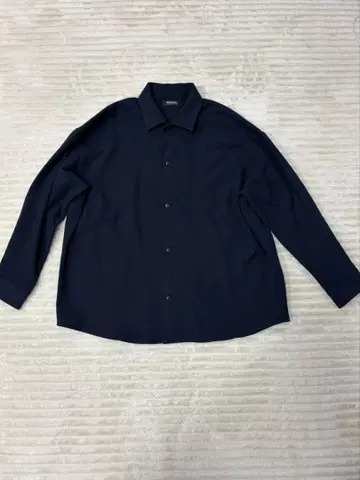 ROTTWEILER 오픈 카라 셔츠 네이비