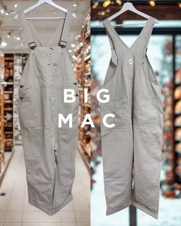 BIG MAC 베이지 오버롤