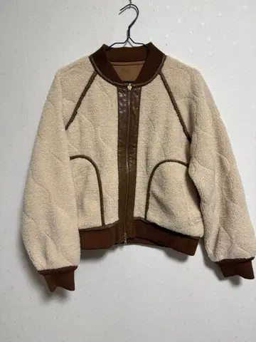 Priority 레스피기 블루종 보아 자켓 리버서블 38