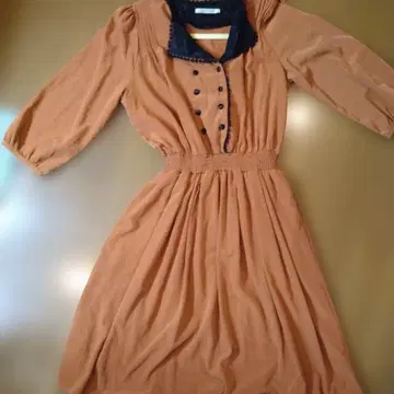 SCOTCLUB 긴팔 원피스 레이스 옷깃