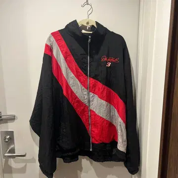 나일론 자켓 블랙/레드/그레이 L 사이즈