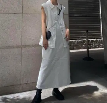 VEST SET DENIM DRESS