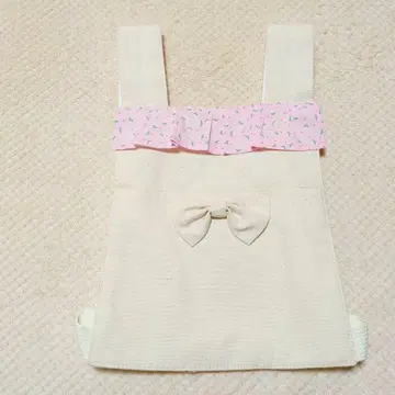 565 라이트 베이지 프릴 소꿉놀이 멜짱 아기띠 인형 캐리어