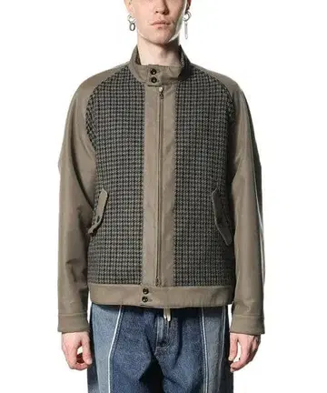 KAZUYUKI KUMAGAI ATTACHMENT 트위드 블루종