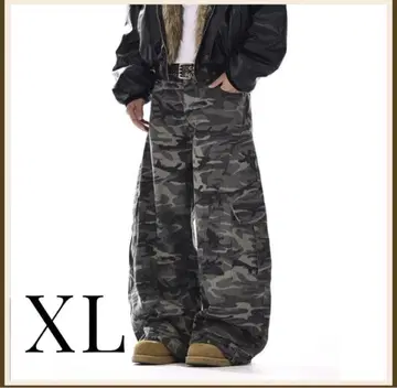 XL 카모 패턴 팬츠 y2k archive