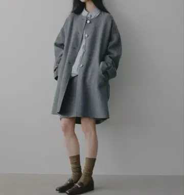 캐시미어 노카라 코트