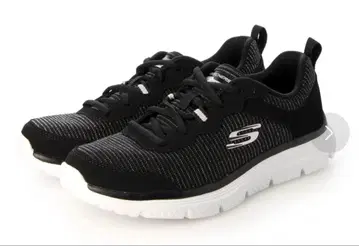 SKECHERS 스니커즈 Lite-Weight 블랙 실버 24.5