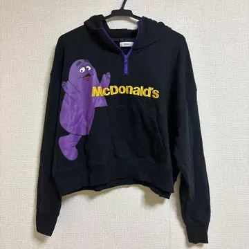 완판템 그라니프 맥도날드 콜라보 그리머스 하프 지퍼 후드티
