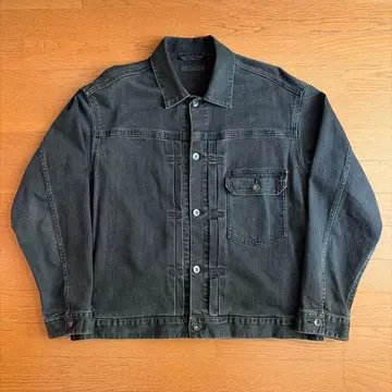 유니클로 1st 데님 자켓 블랙 XL