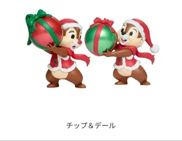 디즈니 크리스마스 오너먼트 복권 칩과 데일