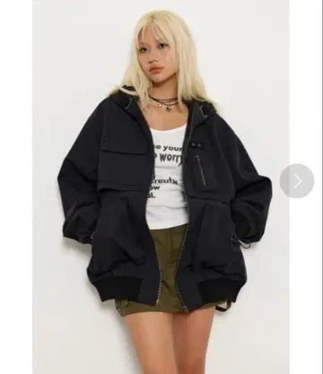 LAGUA GEM / duck attached hoodie jacket