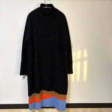 [택 포함 새상품] PS 폴스미스 컬러 블록 터틀넥 니트 원피스