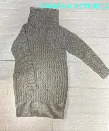 [컨디션 최상] BANANA REPUBLIC 터틀넥 미니 니트 원피스