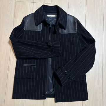 Journal Standard 블루종 자켓 블랙 스트라이프