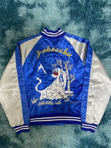 요코스카 프린스 상회 스카잔 일본제 죽호랑이 자수