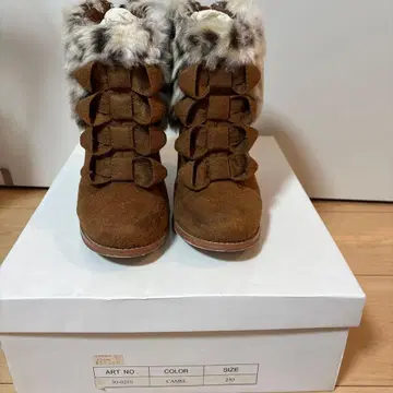 캐세리니 퍼 달린 리본 부츠 23