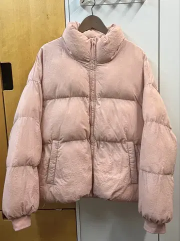ASNOFIT 핑크 다운 자켓 M 사이즈