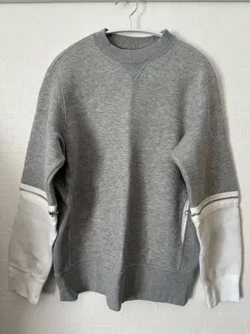 사카이 sacai 지퍼 그레이 화이트 트레이닝복 맨투맨