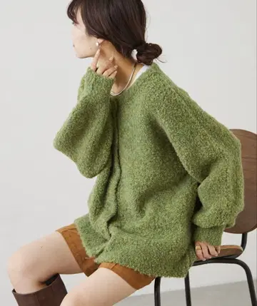 Ciaopanic TYPY 부클레 니트 가디건