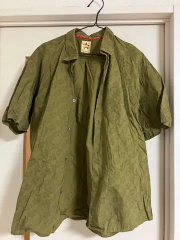 revolver 반팔 셔츠 L 올리브 그린 리볼버 ARATA