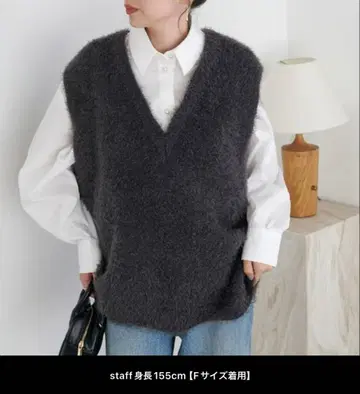 새상품급 디스코트 페더얀 튜닉 베스트 그레이