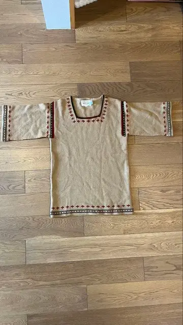 빈티지 반팔 니트 70-80s