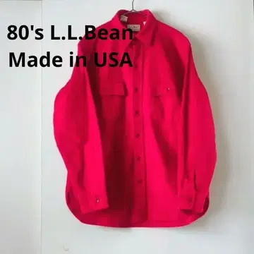 80's L.L.Bean 플란넬 셔츠 샤모아크로스 셔츠 미국제