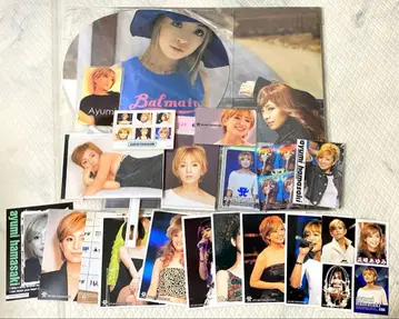 하마사키 아유미 레어 사진 달력 카드 사진 메모장 씰 부채 세트