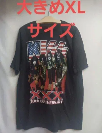 밴딩 T셔츠 KISS 키스 XL 사이즈