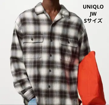 유니클로 JWANDERSON 브러쉬드 코튼 오버 사이즈 셔츠 내추럴