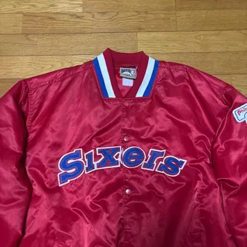 필라델피아 76ers 바시티 자켓 레드