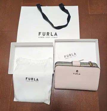 FURLA 접이식 지갑 핑크