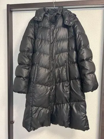유니클로 롱 다운 코트 L 사이즈 블랙
