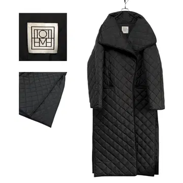 [컨디션 최상] TOTEME 시그니처 퀼트 쉘 코트 블랙 XXS