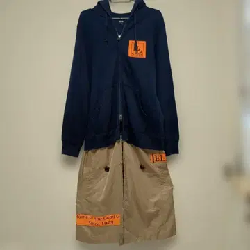 리메이크 롱 후드티 후디 후드 부착 트레이닝복 구제 의류 리메이크