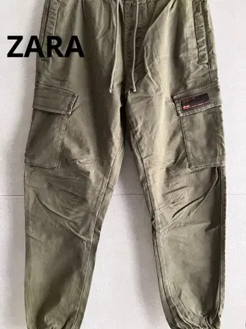 ZARA 조거 팬츠 올리브 카키