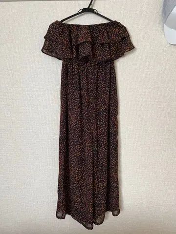 GYDA 오프숄더 프릴 팬츠 원피스