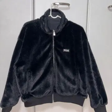 FILA 플리스 보아 자켓 블랙 여성용