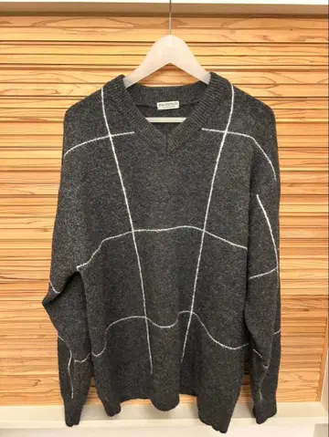 BEAUTY&YOUTH 그레이 V넥 니트 XL
