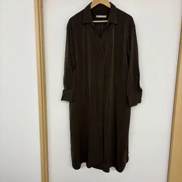 ef-de 브라운 버튼셔츠 원피스