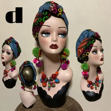 아프리칸 뜨개 뽈록 헤어 터번 헤어밴드