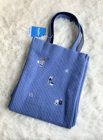 새상품 파밀리아 비오는날 콜라보 백 PORTE BLUE