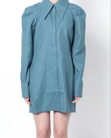 EMODA 빅 칼라 셔츠 원피스