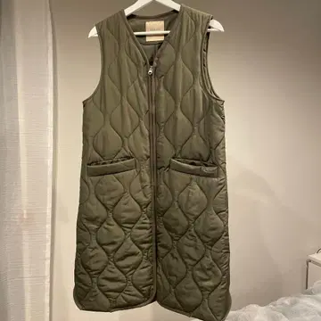 이자카야 매니아 스토어 롱 베스트 퀼팅 다운 베스트 새상품급