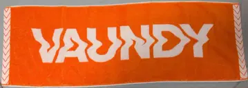 Vaundy 자카드 타월 오렌지 x 화이트