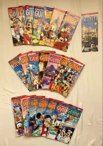 디즈니랜드 디즈니씨 가이드맵 2003년~ 일괄