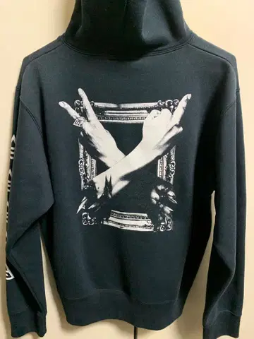 THRASHER ANARC of hex 콜라보 후드티 블랙